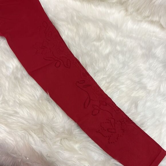 Fabletics Flora seamless deep red leggings C34 - Picture 8 of 9